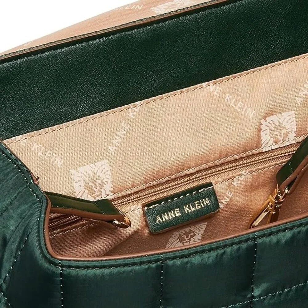Anne Klein  Backpack Lightweight Nylon Chic Evergreen